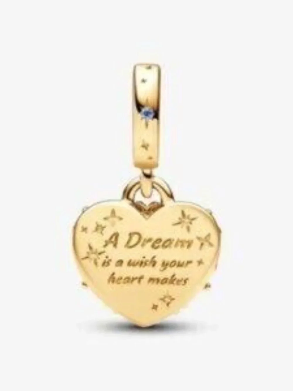 Pandora Cinderella's Carriage & Heart Double Dangle Charm